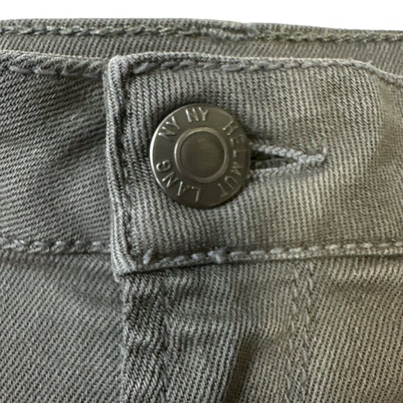 Helmut Lang Slouchy Skinny Pants Gray Cropped Women's sz 27 - Picture 9 of 16
